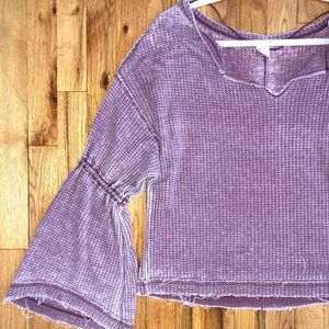 Free People Bell Sleeve Sweater